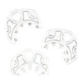 Cockcage Accessory Points of Intrigue Clear Set of Three Clear Cages